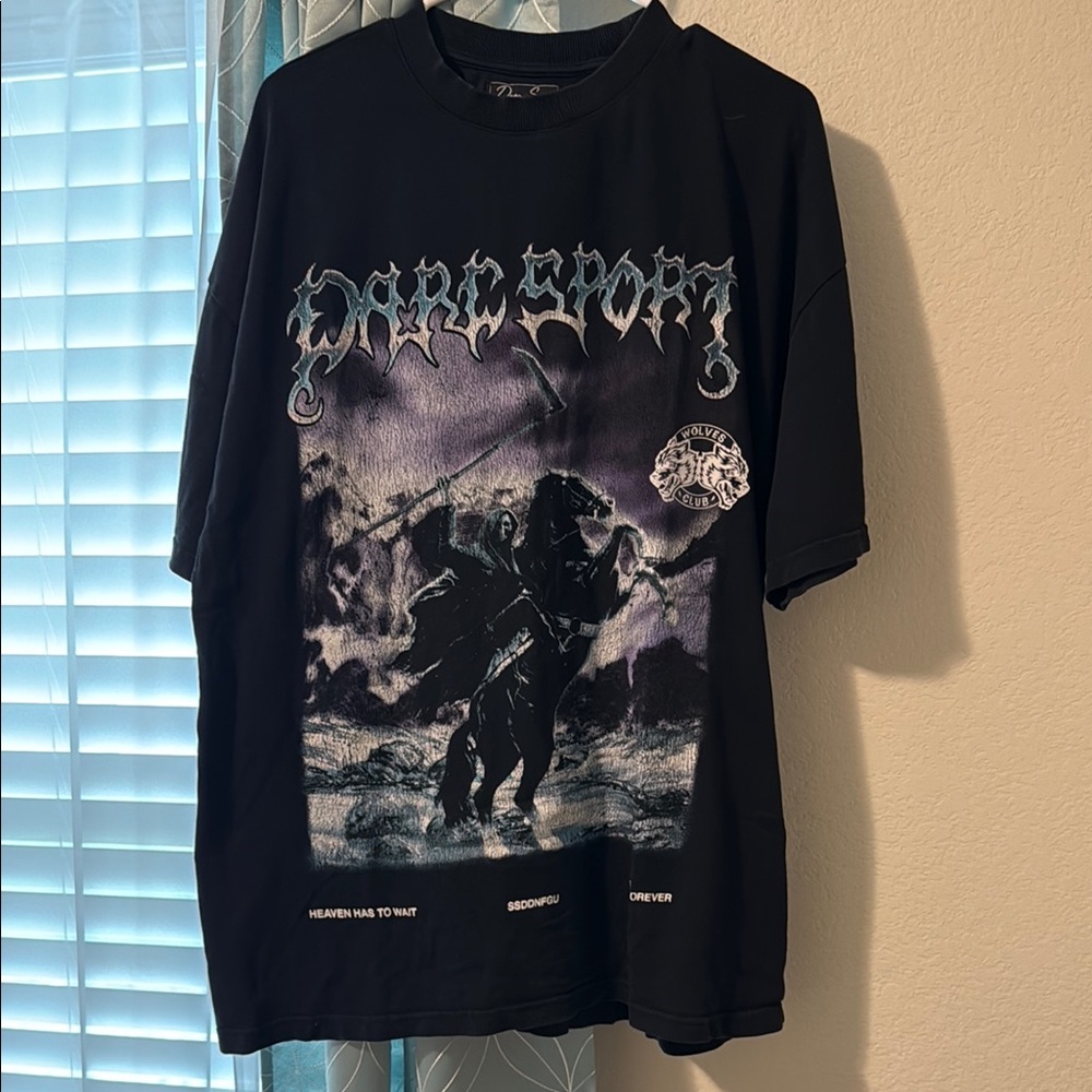 Darc Sport Black Oversized Graphic T-Shirt